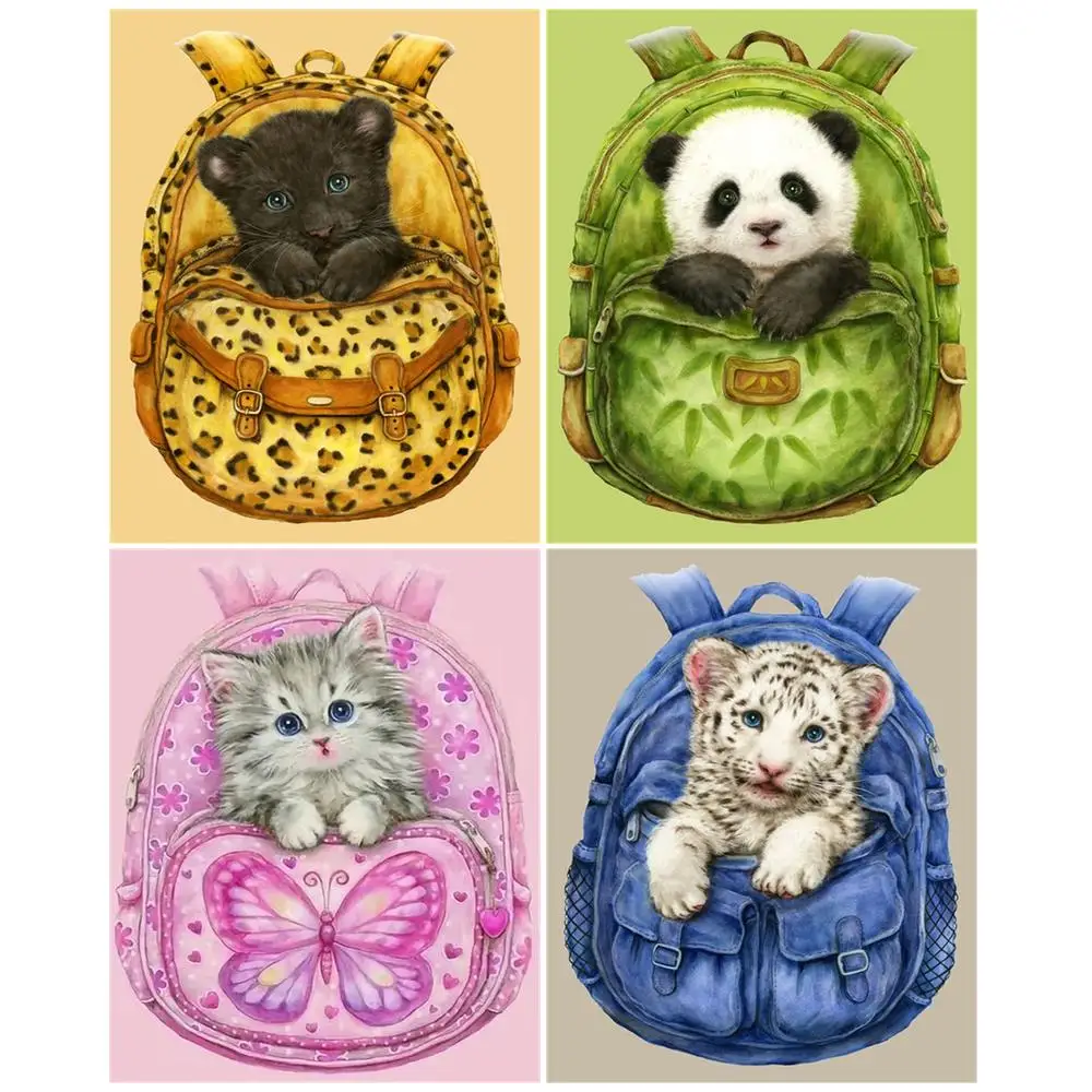 

CHENISTORY 5D Diamond Painting Animal Full Square Diamond Embroidery Picture Rhinestone Mosaic Kits Home Decoration