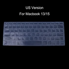 Силиконовый чехол для Apple Macbook Air Pro 13, 15, версия для США, русская клавиатура