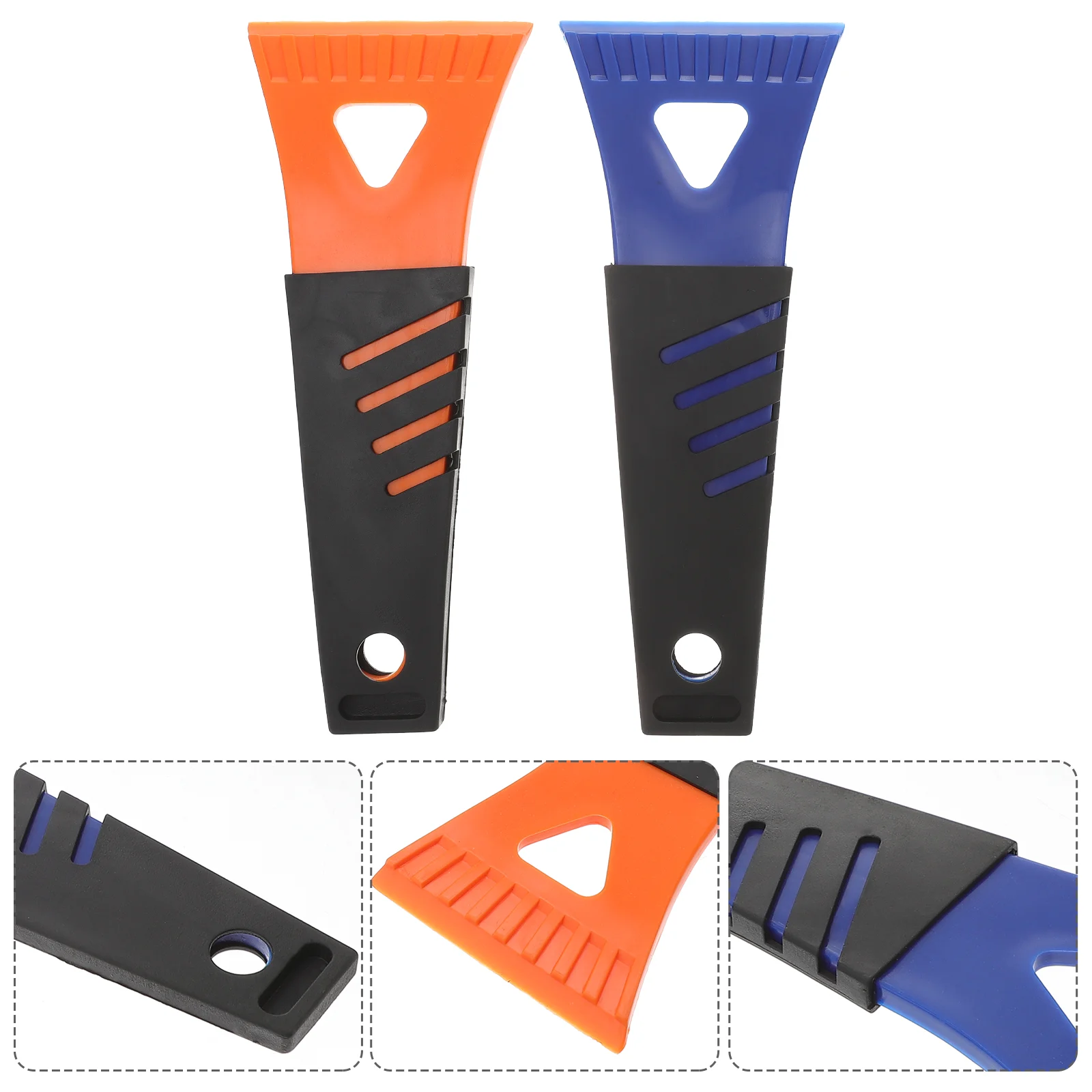 

2 Pcs Snow Pusher Shovels Plastic Defroster Handheld Hand Tools Fridge Freezer Ice Scraper Windshield Snow Wiper Cleaning Tool