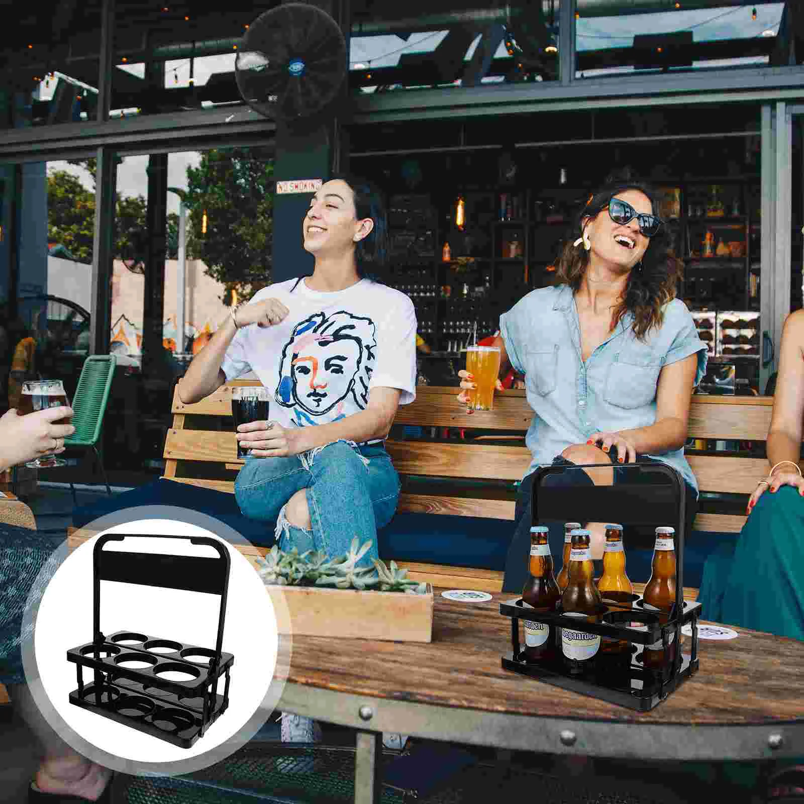 Складная переноска для напитков держатель бутылок корзина покупок бутылка воды