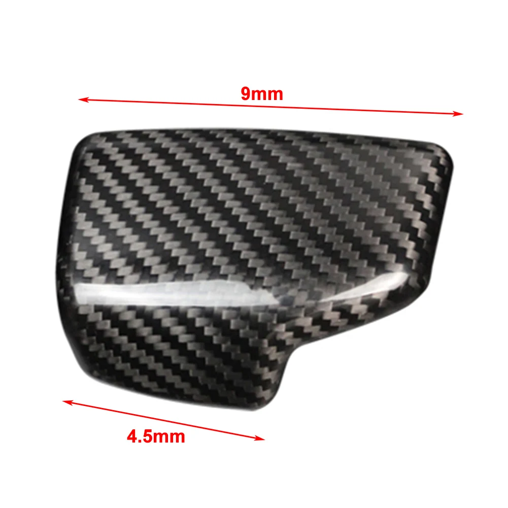Углеродное волокно автомобильная ручка переключения передач наклейка накладка