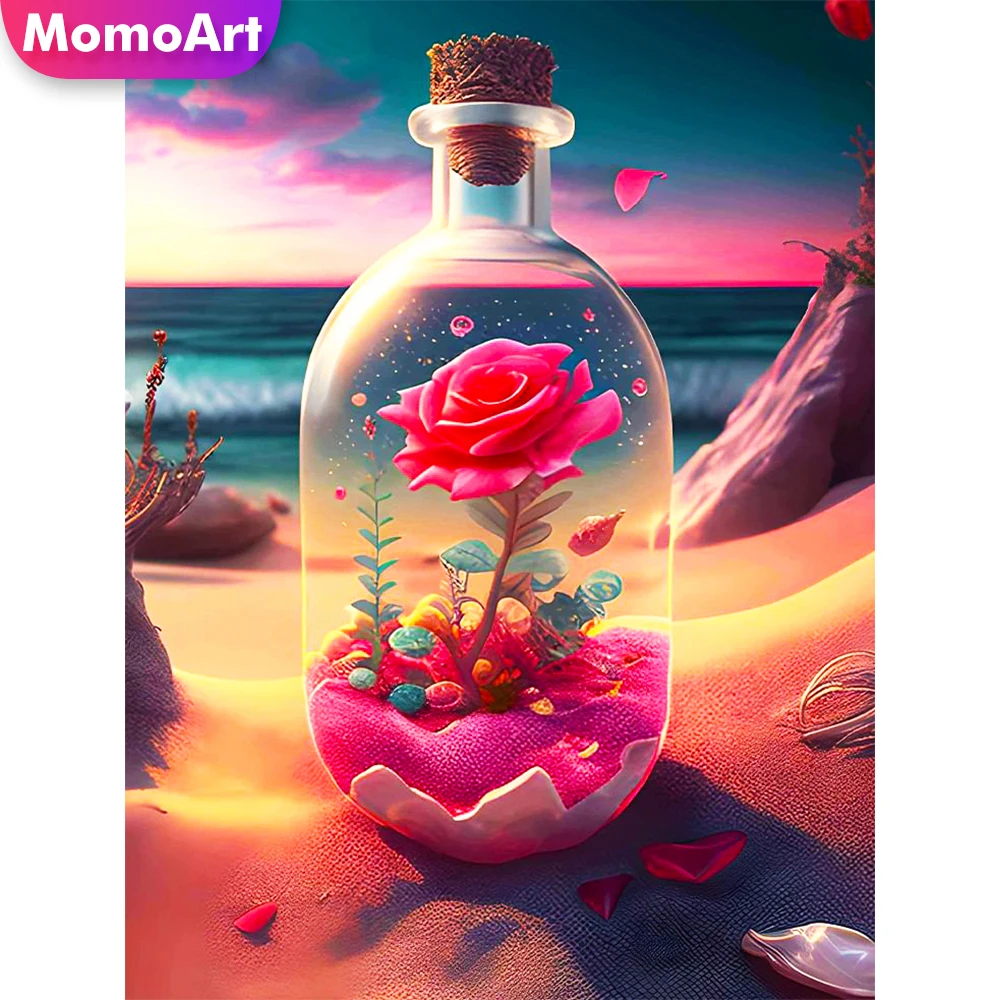 MomoArt Комплект Алмазной Живописи Круглые Квадратные Стразы Из Смолы Океанский