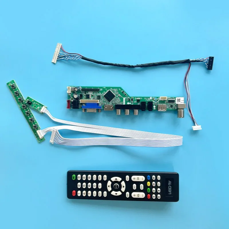 

Плата контроллера драйвера подходит для HSD121PHW1 HSD110PHW1 ЖК-матрица USB + AV + HDMI + VGA 1366*768 30-контактный LVDS 12,1 "комплект DIY ТВ аналоговый сигнал