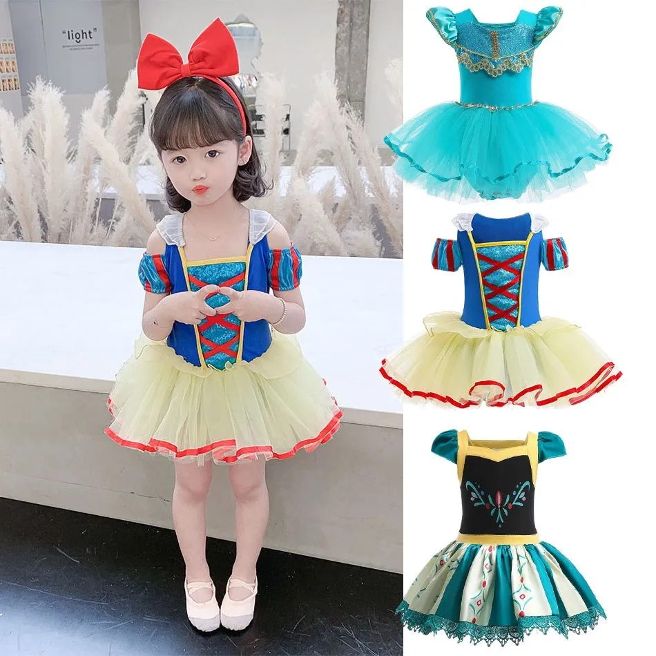 

Disney Princess Dress For Girl Elsa Anna Snow White Party Dresses Kids Halloween Cosplay Costume Child Tutu Tulle Vestidos 3-10Y