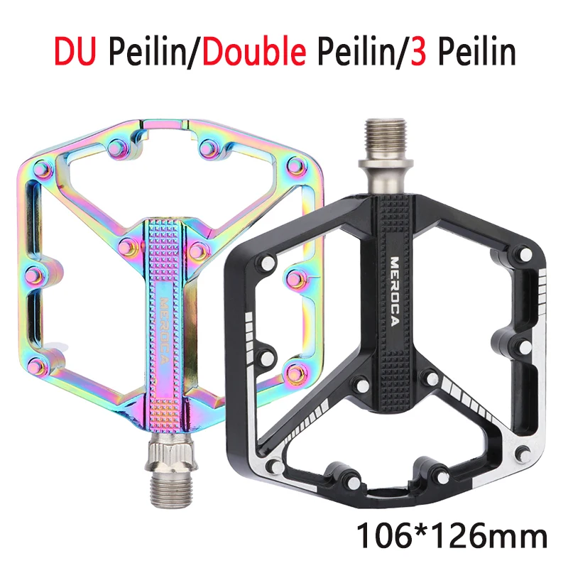 

MEROCA Ultralight Bicycle Pedals Sealed Bearing Aluminium Alloy Cycling Non-slip Mountain Bike BMX Road Bike Pedals Parts