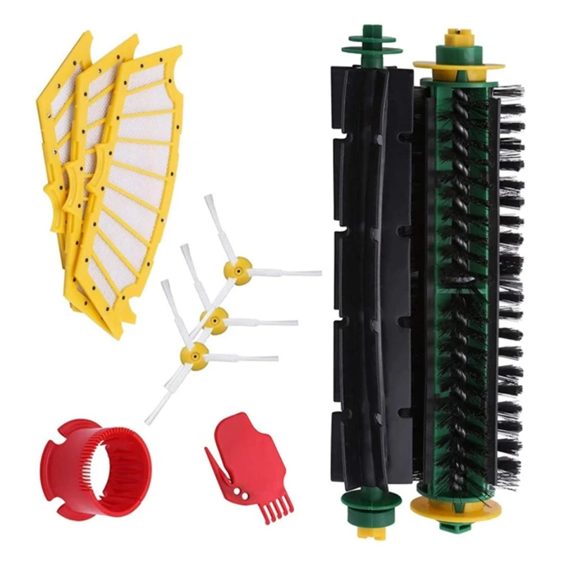 

Main Brush Side Brush Filter for Irobot Roomba 500 Series 560, 510, 530, 595 Replacement Accessories