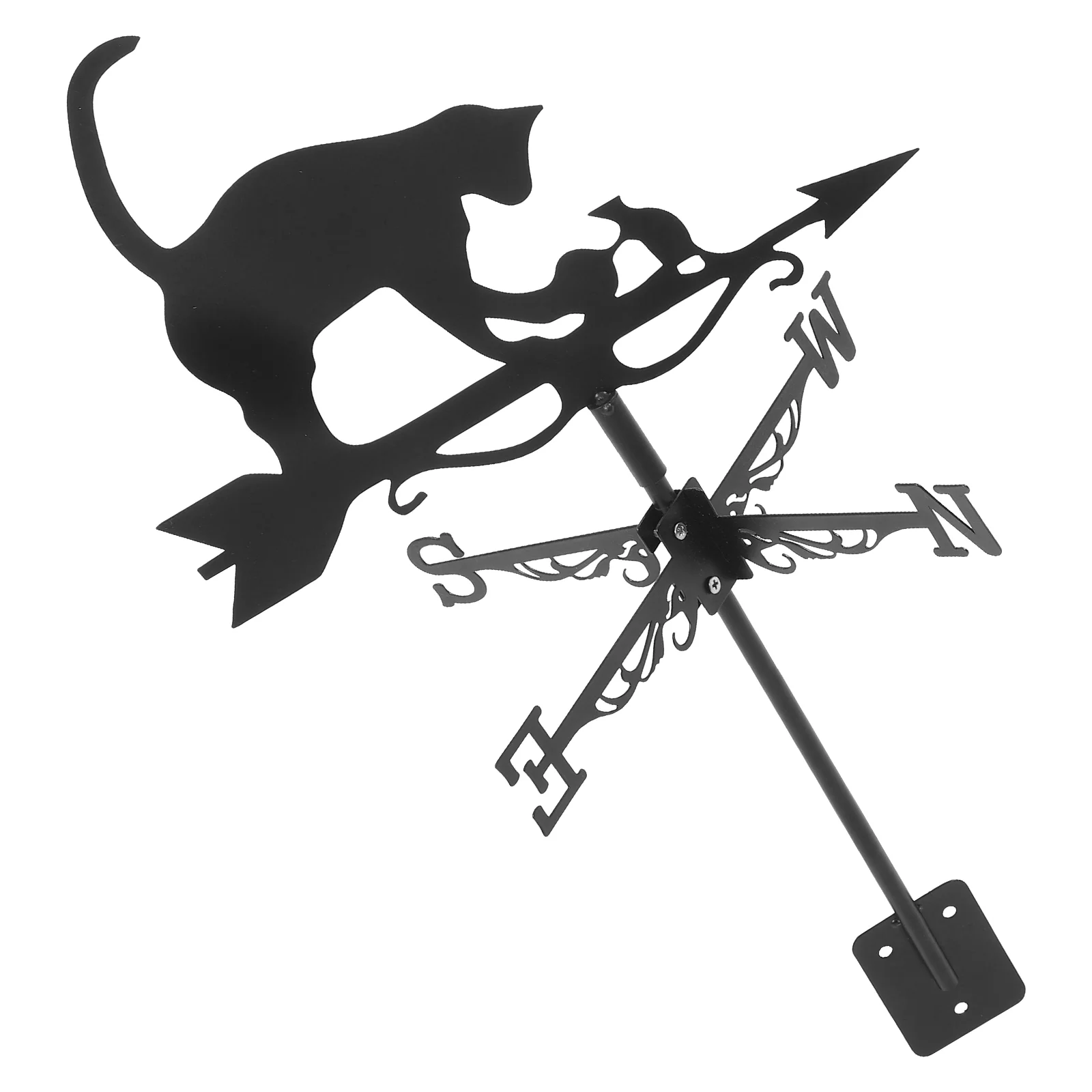 

Garden Decking Kit Outdoor Decor The Cat Stainless Steel Wind Direction Indicator Yard Roof Weathervane Ornament Spray Paint