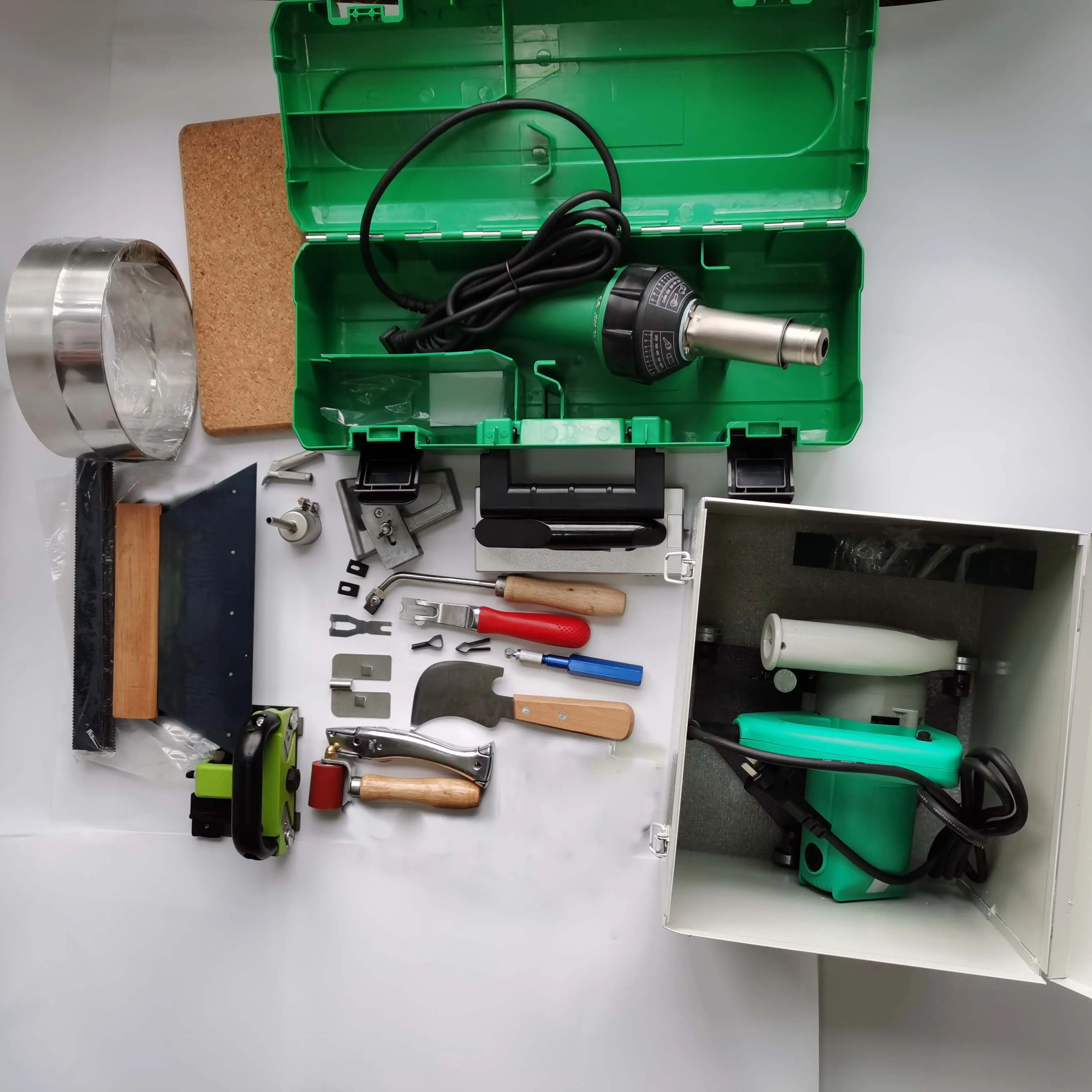 

Plastic Vinyl Flooring Hot Air Welding Kits With Electric Groover,Heat Gun,Carpet Trimming Skiving
