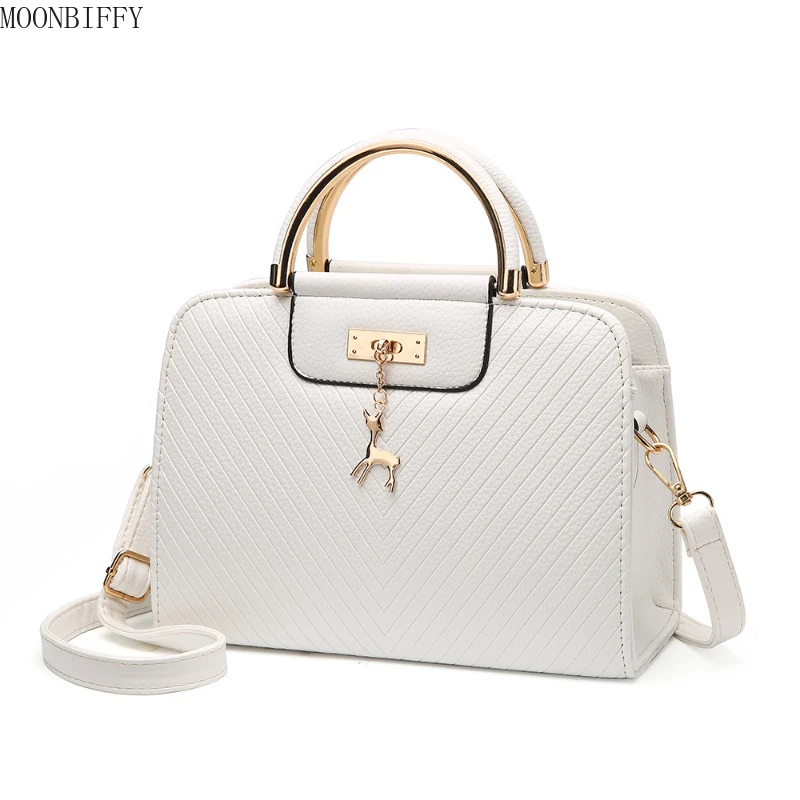

Summer 2022 Women Bags New PU Deer Twill Hoop Handbag Fashion Ladies Shoulder Messenger Bag Leather Bag