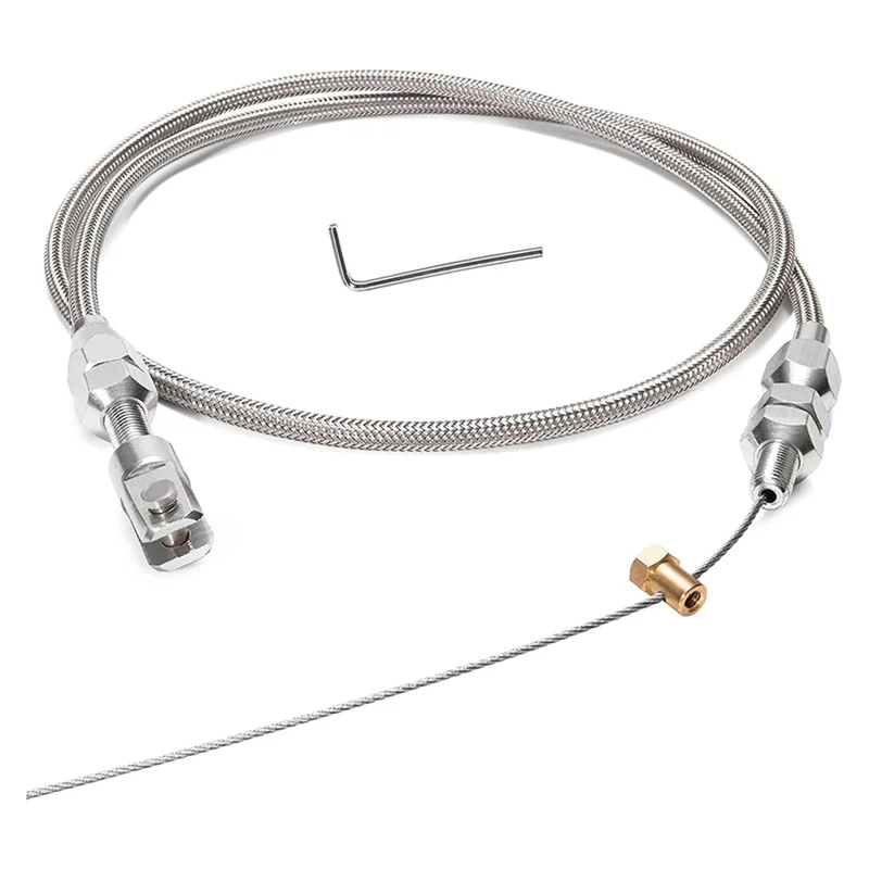 

36-дюймовый плетеный трос дроссельной заслонки, для двигателя 97-07 Chevrolet/Chevy LS1 4.8L 5.3L 5.7L 6.0L, трос дроссельной заслонки, комплект для ремонта кабе...