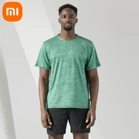 xiaomi youpin mens quick drying short sleeved t shirt breathable mesh moisture wicking cool running sports fitness clothes85017