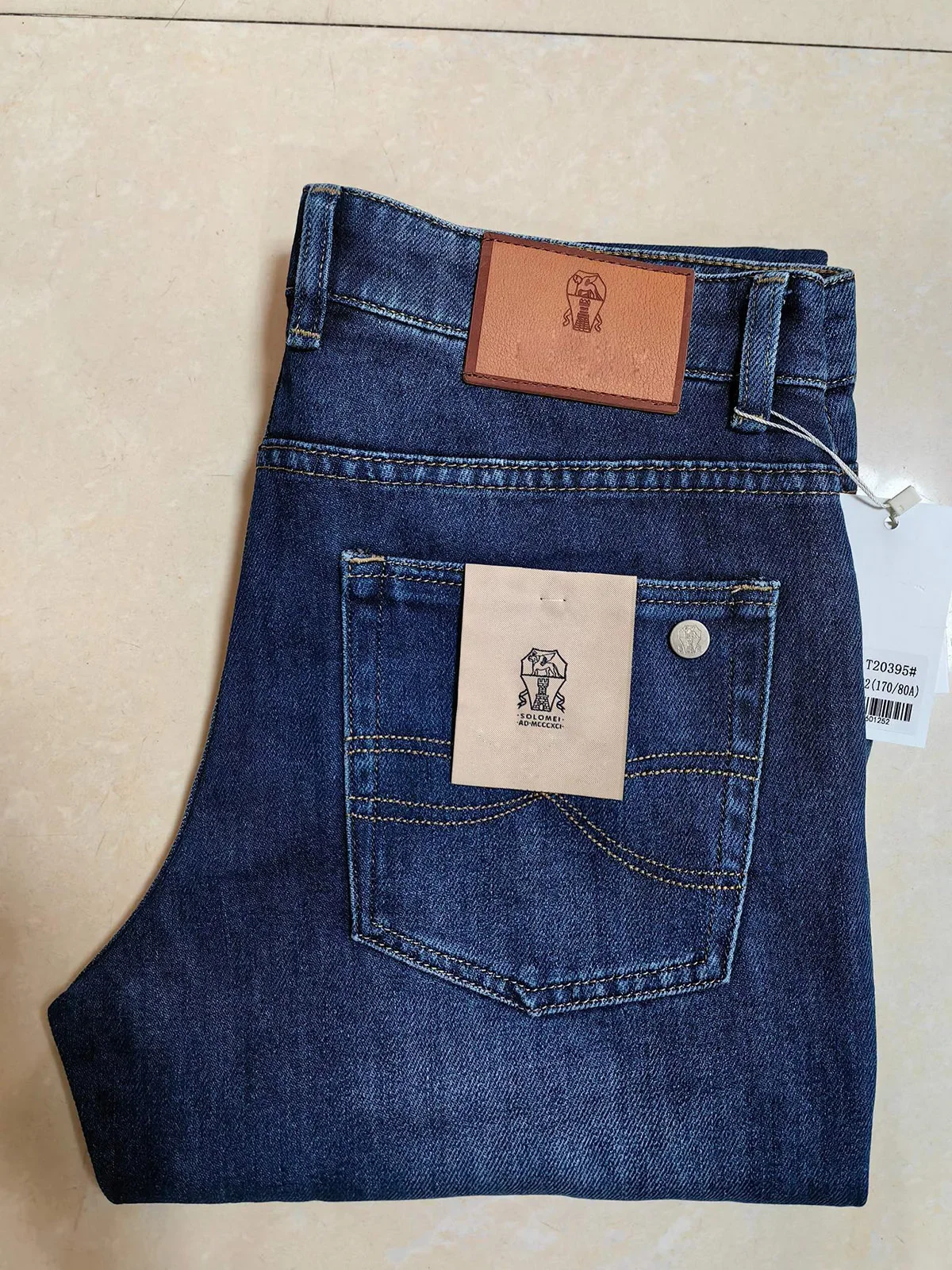 BILLIONAIRE OECHSLI Jeans Thick Cotton Men 2025 Autumn Winter new Straight Embroidery comfortable Quality size 29-42 Pants