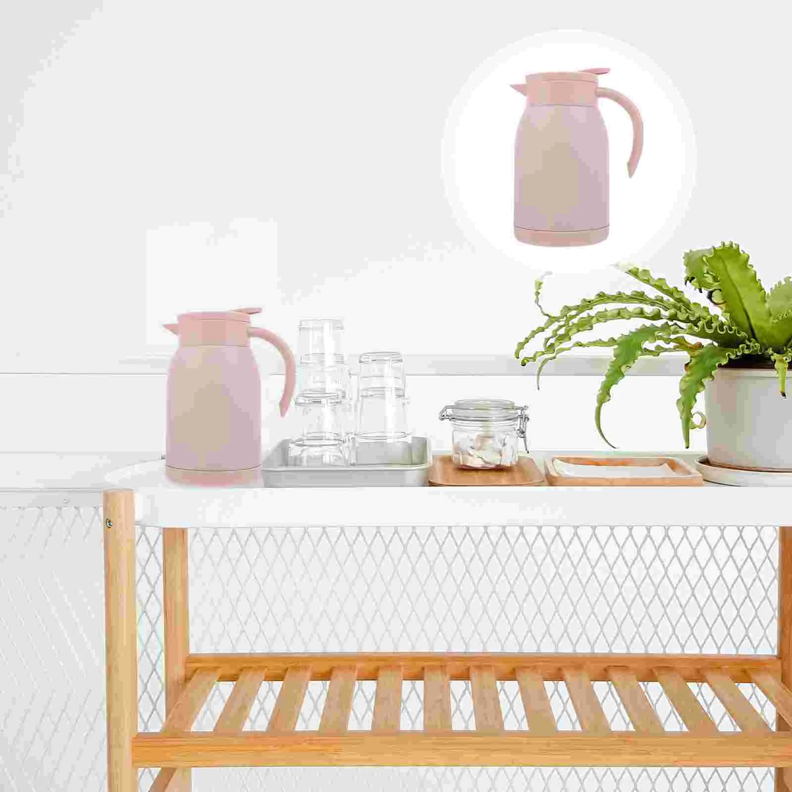 

Thermal Jug Double Wall Water Bottle Thermal Tea Pot Hot Water Kettle Beverage Dispenser Pot Pp Hot Beverage Dispenser