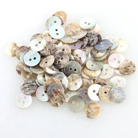 100pcs natural mother of pearl round shell 2 holes sewing buttons 10mm