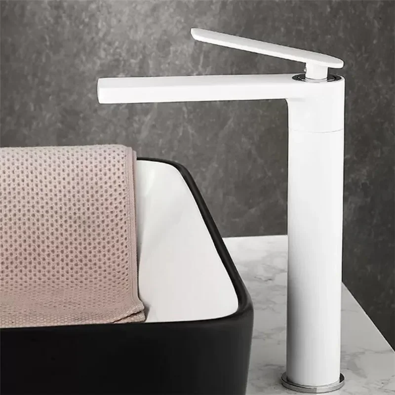 Смеситель для ванной комнаты серый кран раковины с горячей и холодной раковиной