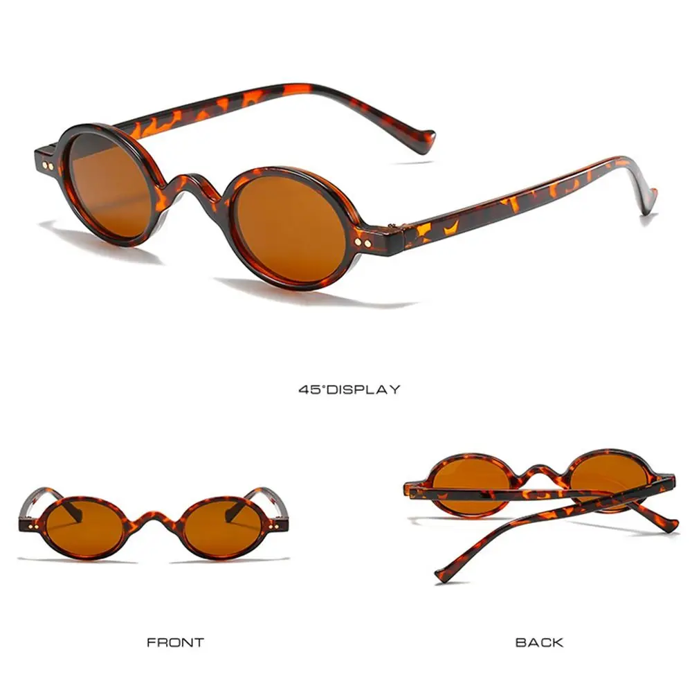 Модные маленькие круглые солнцезащитные очки для женщин Винтажные