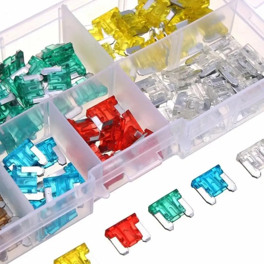 

Набор предохранителей для авто, набор предохранителей среднего размера, лезвие небольшого размера 5A/7.5A/10A/15A/20A/25A/30A, зажим для коробки грузов...