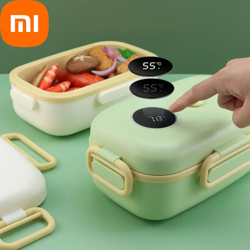 

Термальный Ланч-бокс Xiaomi для мужчин, женщин и детей, интеллектуальный дисплей температуры, бэнто-бокс, коробка для еды, наружный дорожный Ланч-бокс