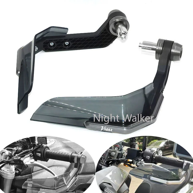 

For YAMAHA VMAX 1200 VMAX1200 7/8''22MM High Quality Motorcycle Shield Hand Guard Protector Windshield With LOGO