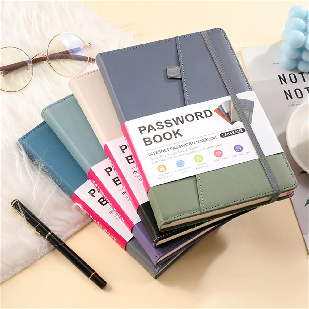 

A5 Notebook Password Keeper Books with Alphabetical Labels Password Laptop Organizer for Computer Internet Address Site Logins