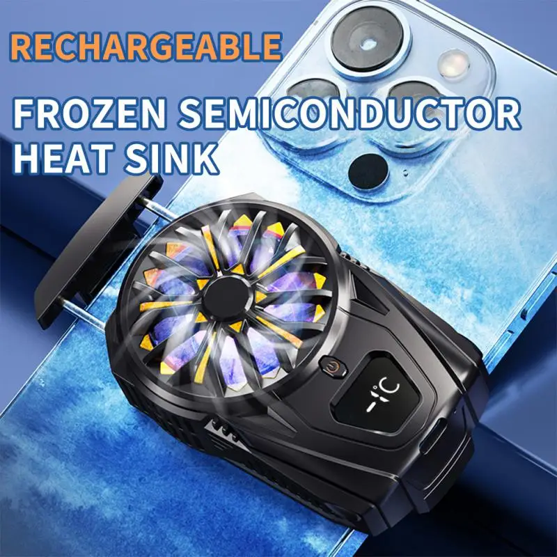 

High Quality Mobile Phone Radiator Silent Semiconductor Electric Phone Fan Type-c For Gamer Game Cooler Phone Accessories