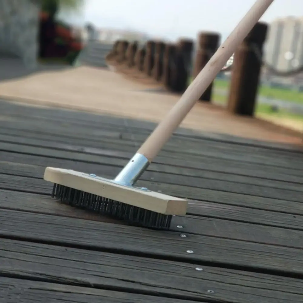 

Metal 20/30/45cm Wire Broom Brush Sweeping Floor Garden Moss Cleaner Scrubber