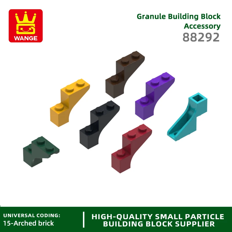 WANGE 88292 100 г/99 шт. 1x3x2 арка с бантом совместимая блоком Moc Color городские аксессуары