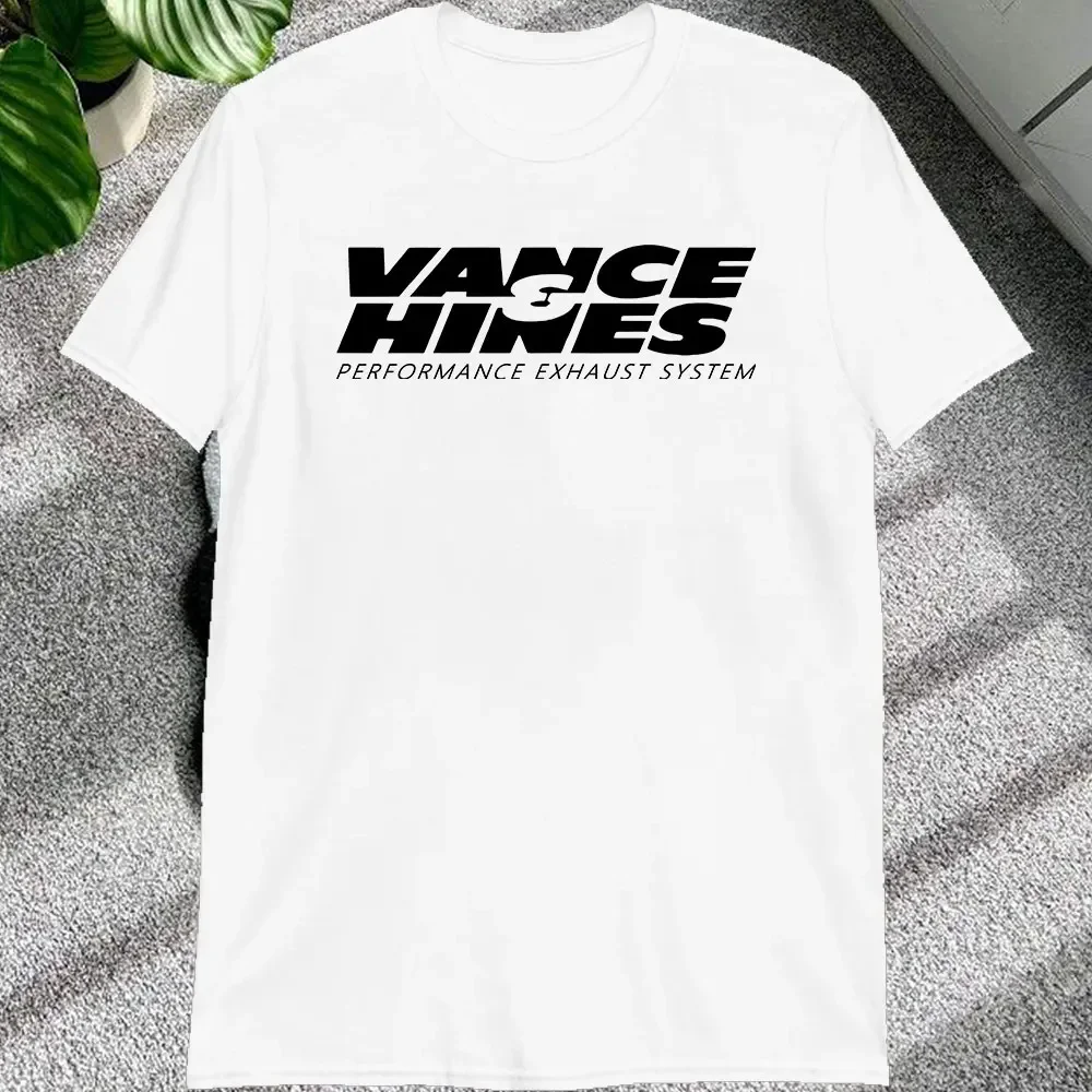 

Мужская Футболка Vance Hines С Графическим Принтом, Для Мотогонок, С Изображением Выхлопной Системы, Повседневная, Хлопковая