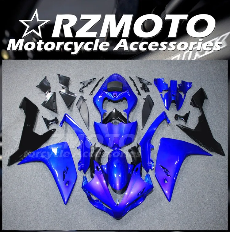 

Новый комплект обтекателей из АБС-пластика под давлением для YAMAHA YZF-R1 2007 2008 07 08 R1, комплект обтекателей черного и синего цвета