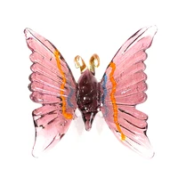 murano glass butterfly miniature figurines craft ornament home room table decor collection cute easter animal small statue gifts