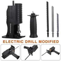 portable electric drill modified electric saw reciprocating saw woodworking cutting metal cutter machine attachment adapter