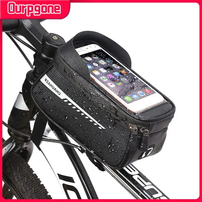 

Водонепроницаемая велосипедная передняя рама, сумка для телефона с сенсорным экраном, горный велосипед, верхняя трубка, водонепроницаемый смартфон с сенсорным экраном чехол Holde