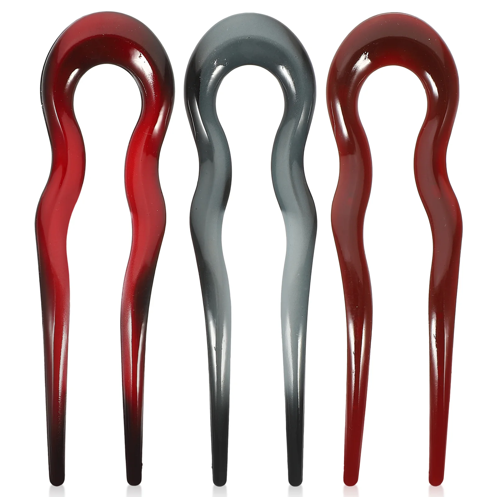 

3pcs French Hairpin U Shape Hair Sticks Hair Pieces Hair Styling Accessories