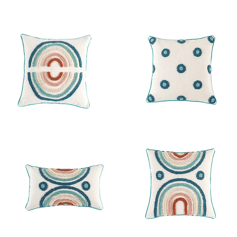 

Tufted Cushion Cover Pillow Covers Decorative Pillow Case Square Home Boho Decor Macrame Pillowcase