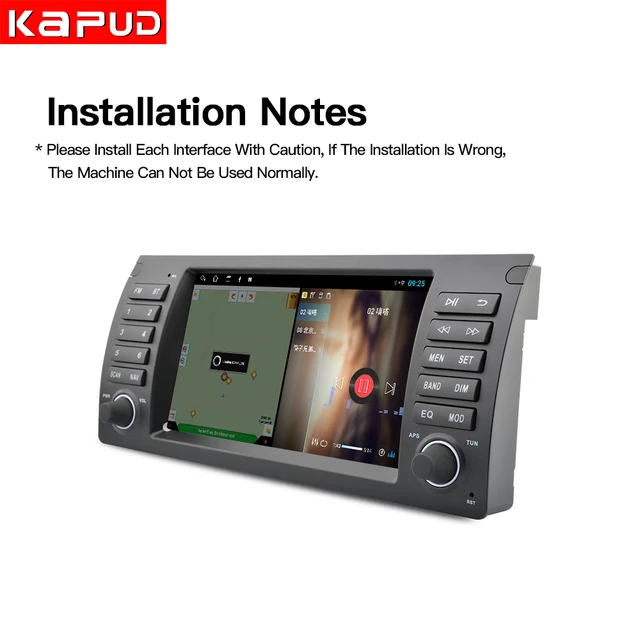 Kapud 8" Android 11 Car Multimedia Radio Player For Bmw X5 E53 2000-2007 CarPlay AUTO SWC Navigation 4G GPS BT Wifi DSP 4