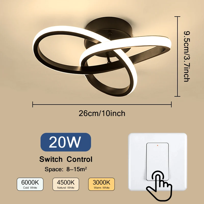 

Dundun трехцветный потолочный светильник