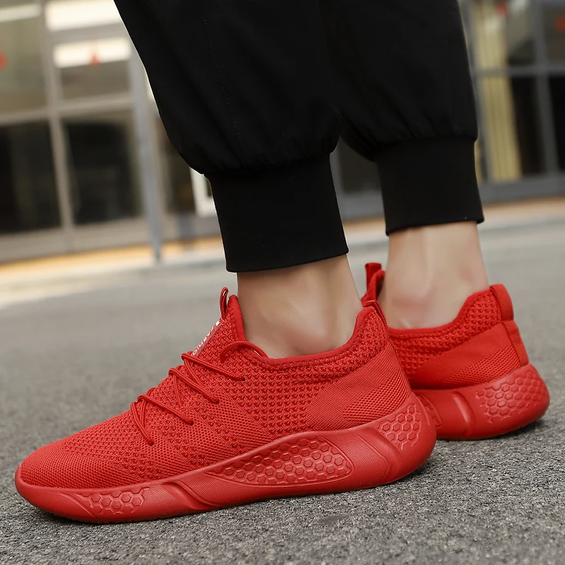 Damyuan Men's Running Shoes Woven Breathable Shoes Mens Sports Shoes Athletic Shoes Outdoor Walking Comfortable Gym Sneakers