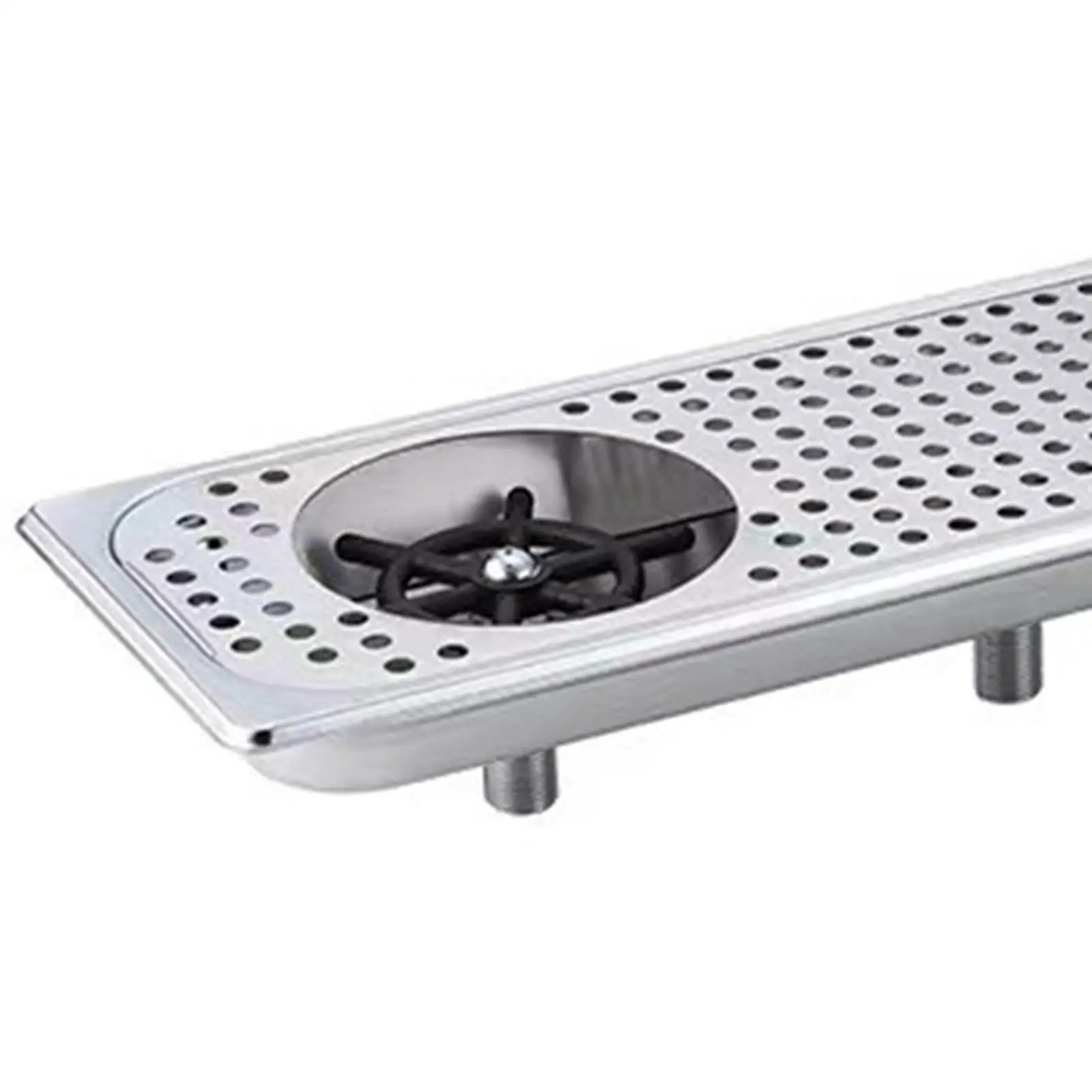 

Stainless Steel Glass Rinser Washer Glass Cleaning Rinser for Cafe Black
