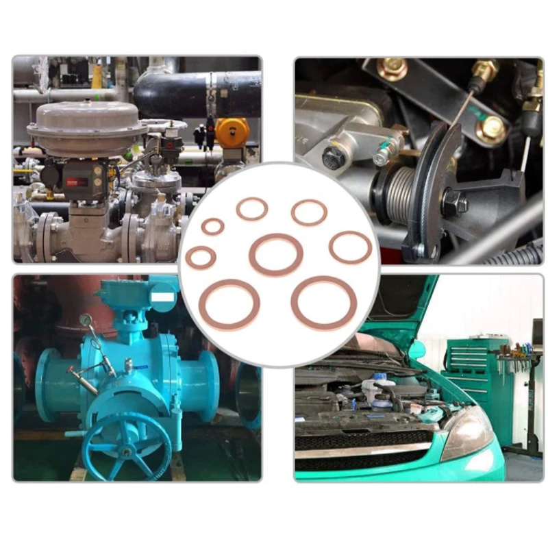 Набор уплотнительных колец для медной шайбы 200/320 шт. в ассортименте с коробкой