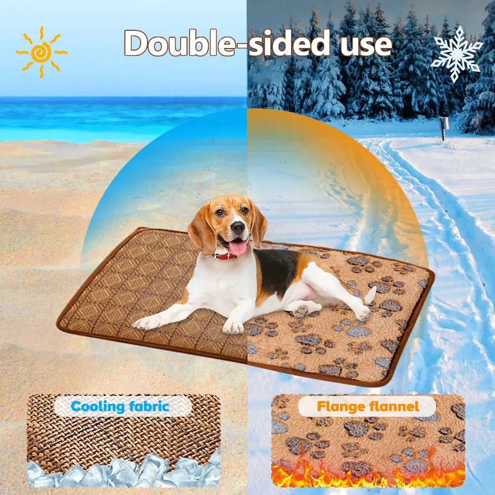 

For Dog Cooling Summer Breathable Double-side Cat Refreshing 5 Blanket Pad Pet Training Sofa Size Dog Large Puppy Bed Dogs Mat