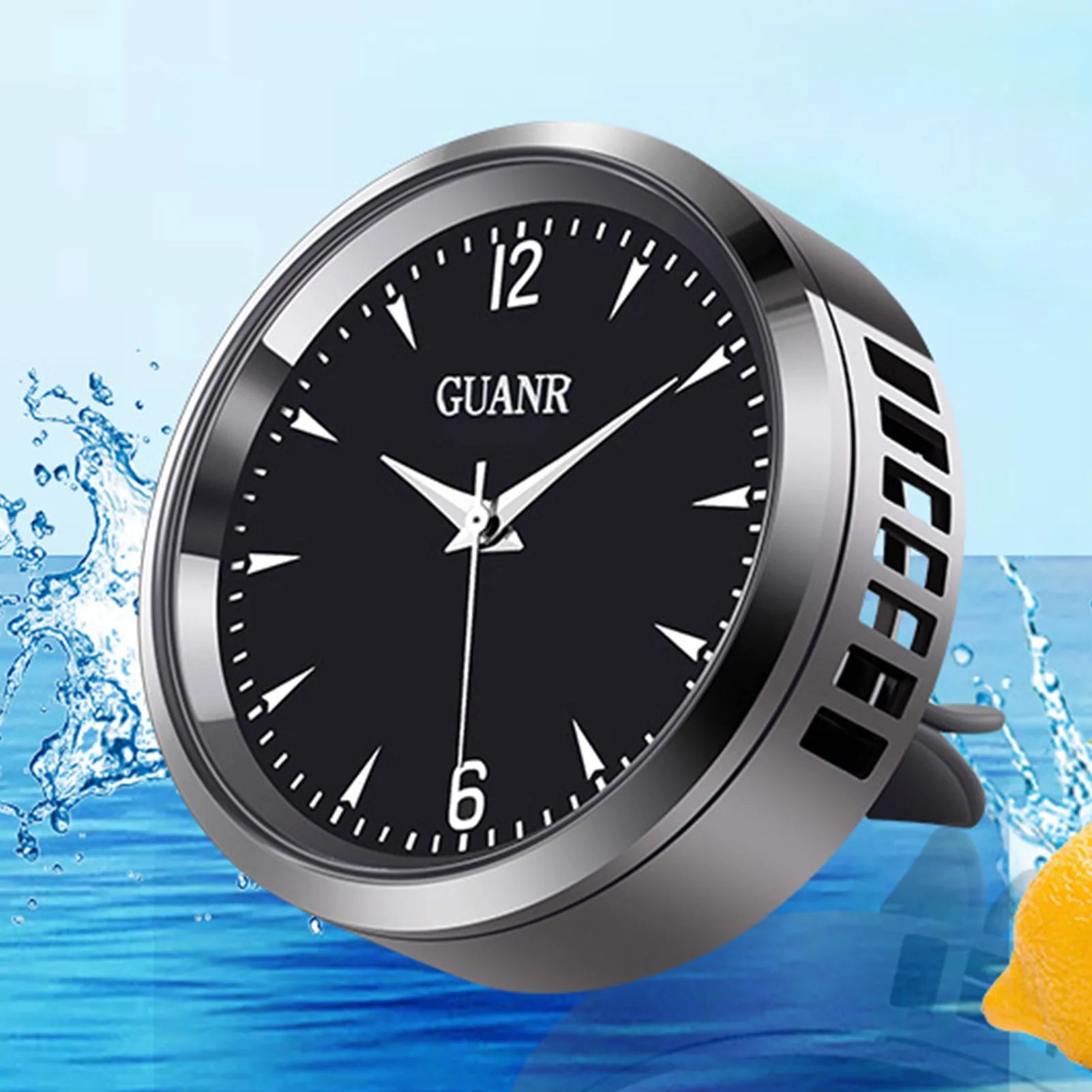 

Автомобильные часы приборной панели, универсальные кварцевые аналоговые мини-часы для ароматерапии, универсальные кварцевые часы для авто...