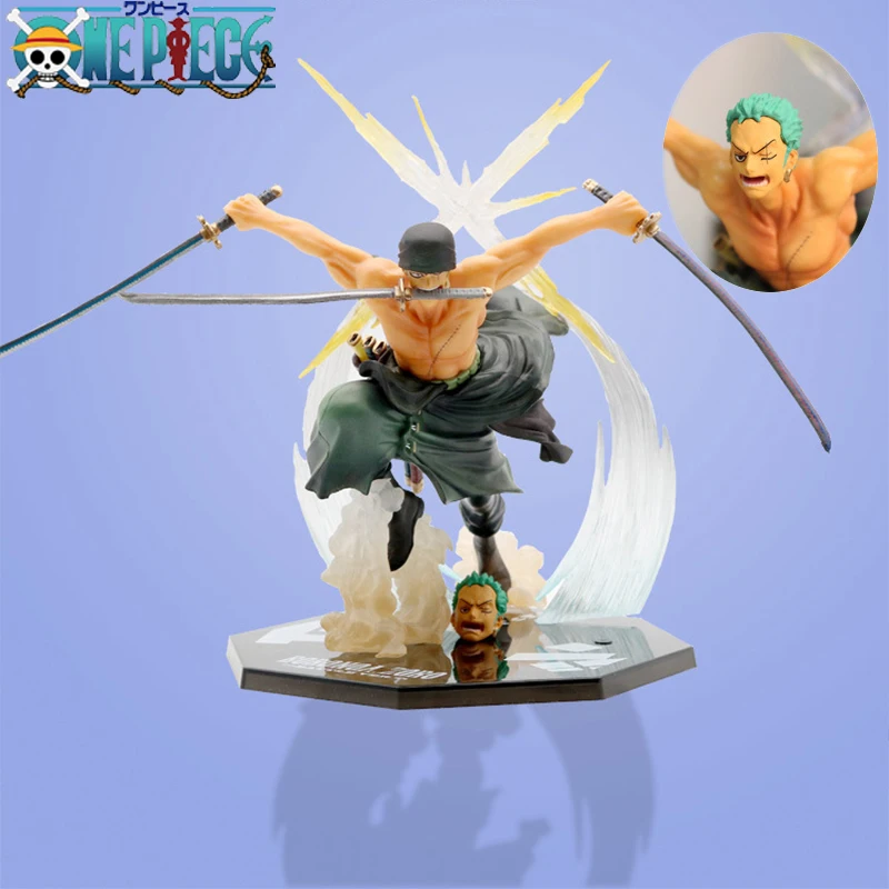 

One Piece Anime Figure Roronoa Zoro Three-blade Two Years Later Manga Anime Statue PVC 17cm Action Figure Collection Model Toys