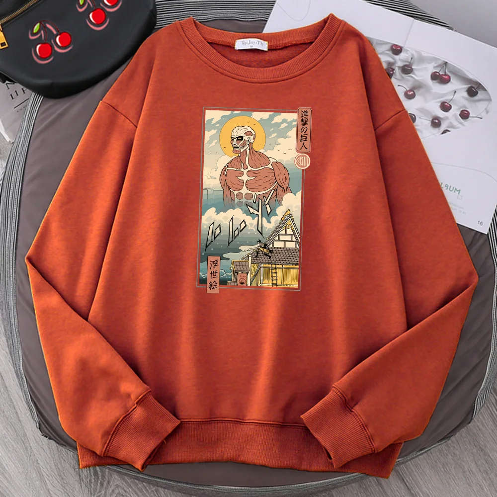 

Ukiyo-E Style Japanese Manga Attack On Titan Mens Hoodies 2020 New Fashion Sweatshirt Pullover Clothing Casual Fleece Male Hoody