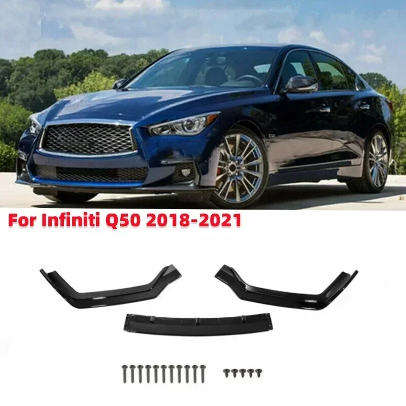 

3 шт./комплект, передний бампер для Infiniti Q50 2018-2021