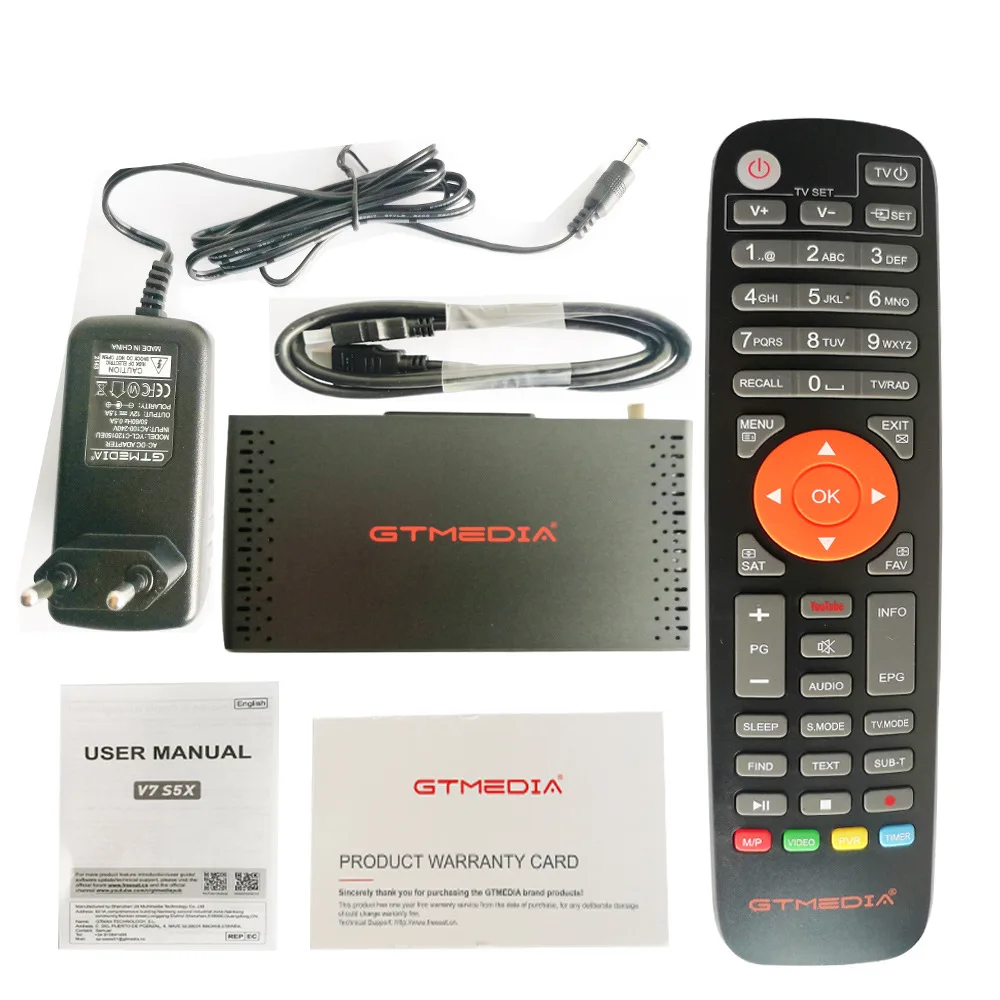 Новинка ТВ-приставка GTMEDIA V7S5X DVB-S2X/S2/S 4K HD H.265 с WiFi USB-ключом v7 s2x телеприставка V7 S5X
