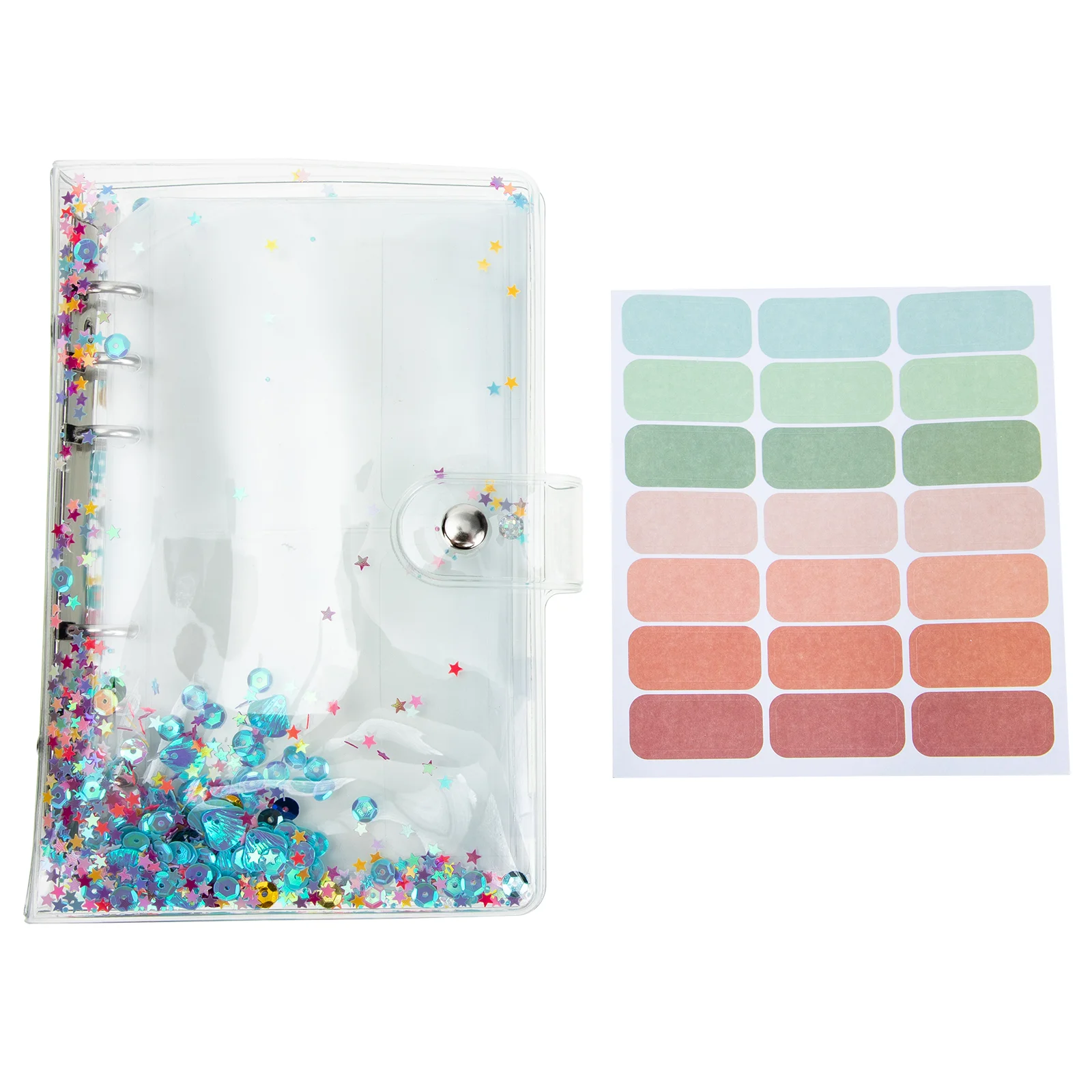 

1 Set of Household Cards Book Multi-function Money Binder Transparent Money Book