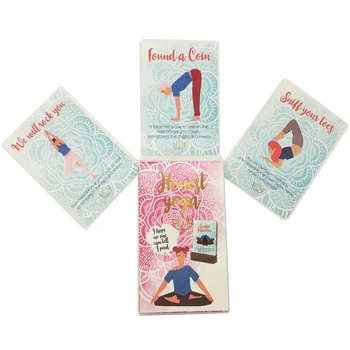 2021 Honest Yoga Cards Games Women's Sports Fitness Yoga Class Board Game Playing Cards Leisure And Entertainment Table Games 3