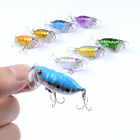 1pcs 4cm4 4g insect sea fishing lure baits floating crankbait popper artificial hard isca jerkbaits wobblers for fishing