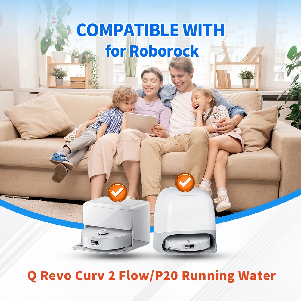 Фото Запасные пылесборники для Roborock Saros 10, 10R, S8 MaxV Ultra, Qrevo Curv 2, Flow, Qrevo MaxV, Edge, P10 Pro, V20, P10S Pro, Qrevo Plus №4