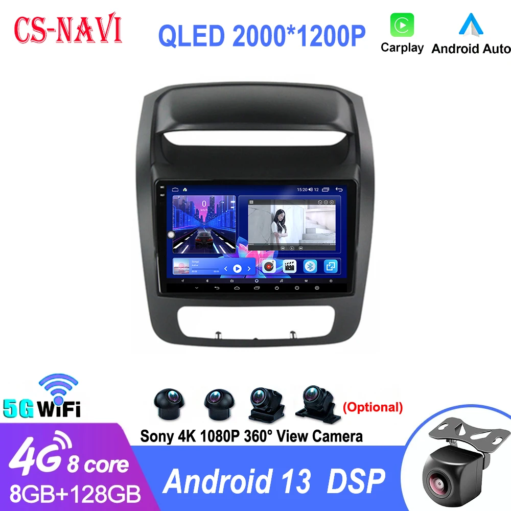 Multimedia Video Player Gps Navigation For Kia Sorento 2 Ii Xm 2012 - 2021 Rds 4g Dsp Head Unit No 2 Din